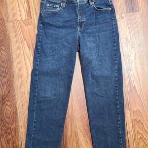 Womens 30 Boden Mid Rise Minimalist Preppy Quiet Luxury Cigarette‎ Jeans Dark